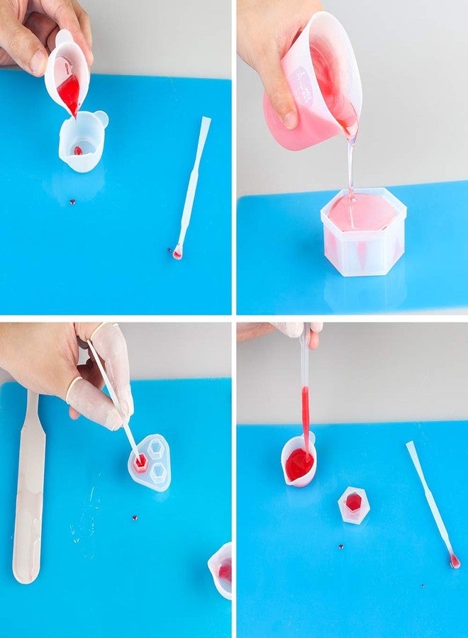 Tomorotec Reusable Silicone Mat Set (A3, A4, A5, A6) for Resin Crafts Jewelry Casting Molds, Food Grade Silicone Placemat, Waterproof Heat-Resistant - Image 3