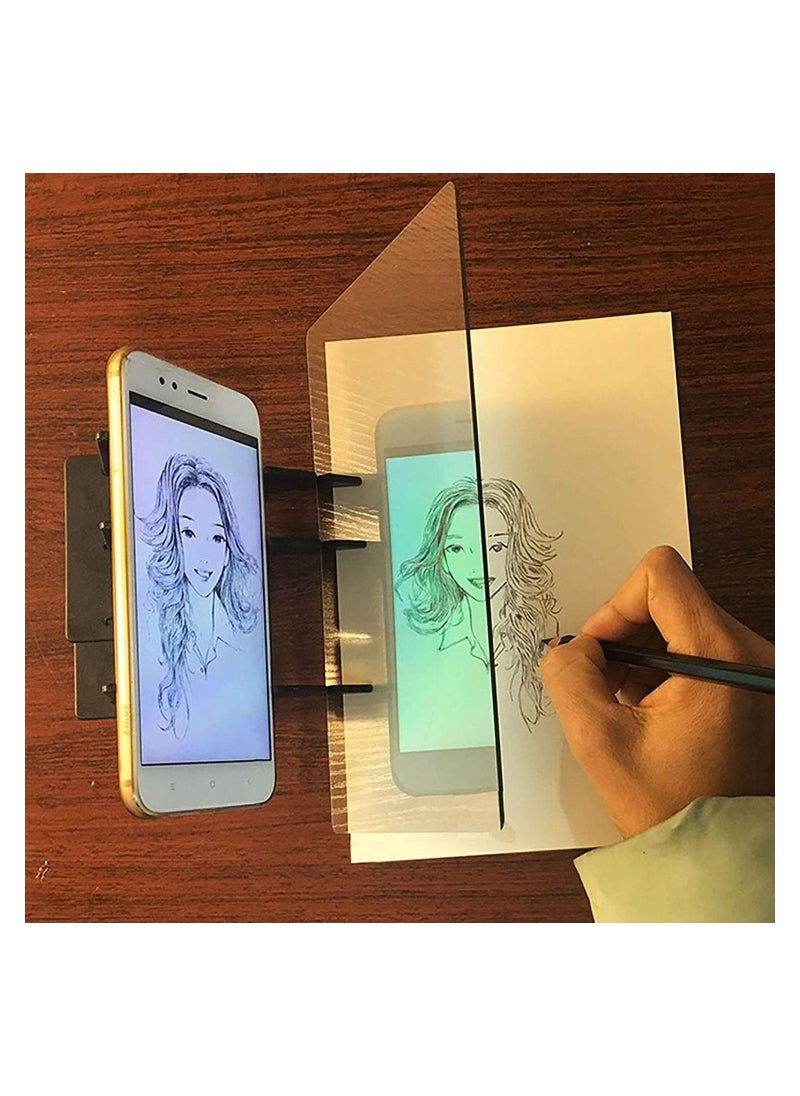 SYOSI لوحة رسم بصرية SYOSI، جهاز عرض محمول للتتبع والرسم، أداة للرسم اللوحي من الأكريليك للأطفال، المبتدئين، الفنانين  - Image 2