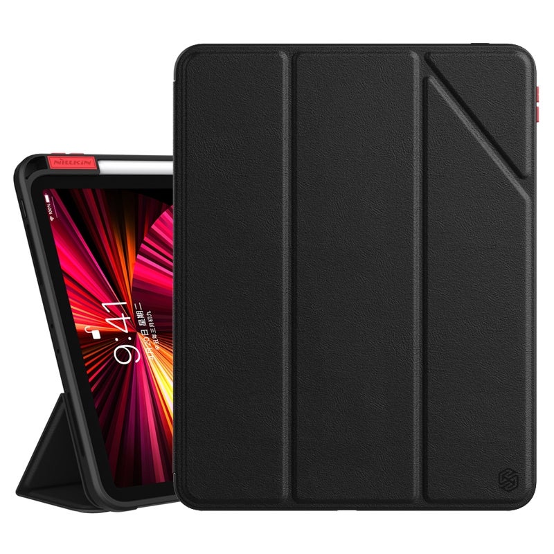 Nillkin For Ipad Pro 11 2022 / 2021 / 2020 Pc + Tpu Horizontal Flip Leather Tablet Case With Holder & Pen Slot & Sleep / Wake-Up Function(Black) - Image 1