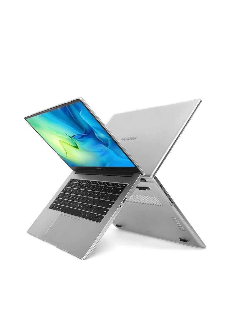 Compatible with HUAWEI MateBook X Pro 2019/2020/2021 Matte Laptop Protective Hard Shell Case for Huawei Mate Book X Pro 13.9 inch--Frosted Clear - Image 1