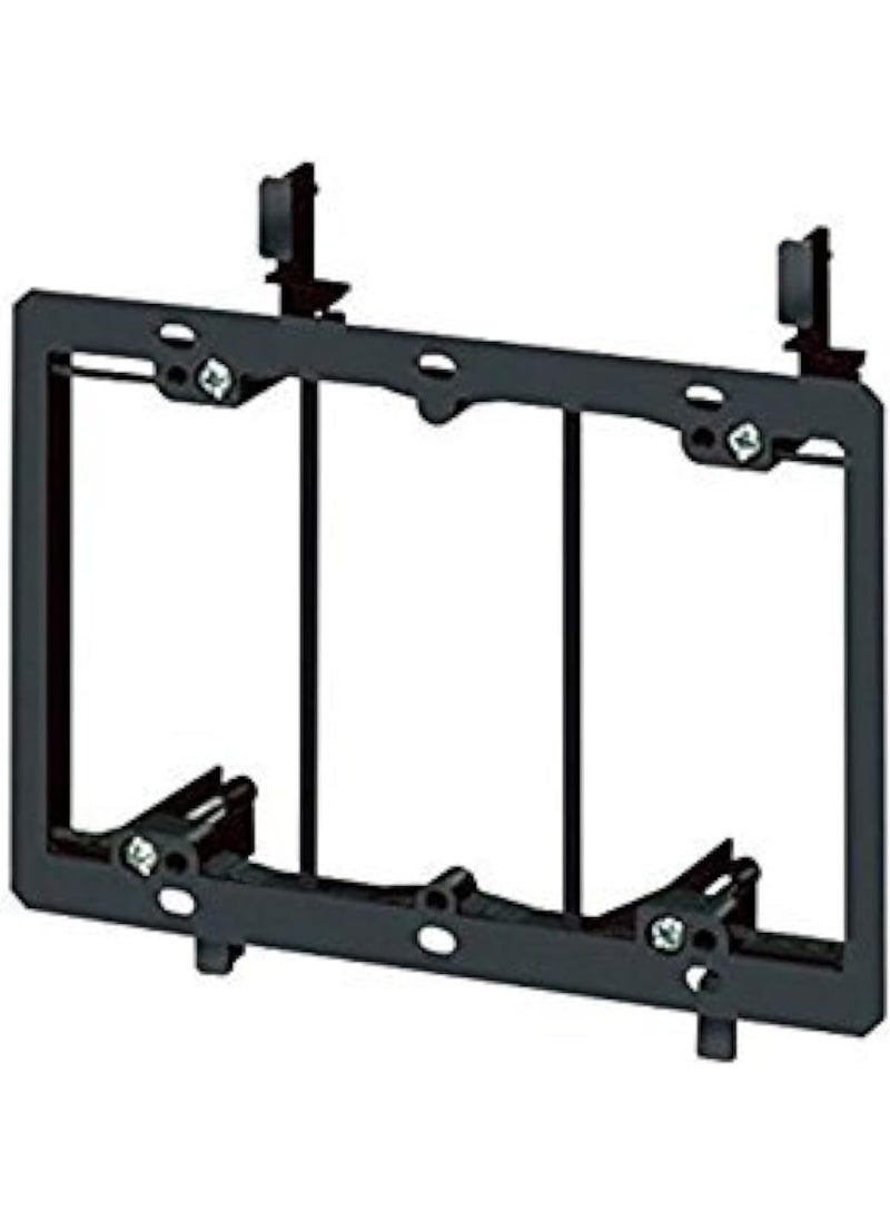 iMBAPrice iMBAPrice 3 Gang LV3 Low Voltage Wallplate Mounting Bracket  Black 