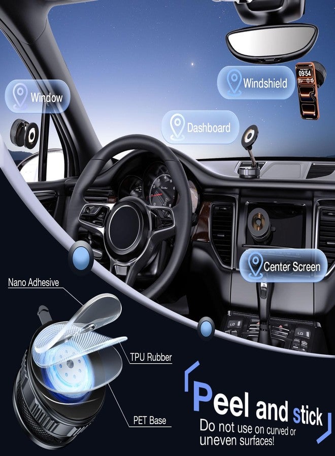 Vooii Car Phone Holder for Magsafe (130+LB Strongest Ever Suction & 3000gf Magnetic) (360° One Hand Adjustable) Car Phone Mount, Phone Holders for Your Car for iPhone 17 Pro Max 16 15 14 13 12 Plus - Image 4