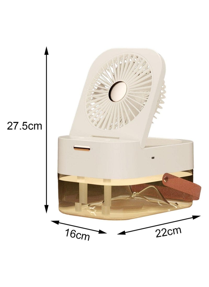 Generic - Cordless Portable Humidifier with Fan Top Fill Cool Mist Quiet Ultrasonic USB Air Humidifier For Large Room Easy To Clean - Image 1