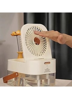 Cordless Portable Humidifier with Fan Top Fill Cool Mist Quiet Ultrasonic USB Air Humidifier For Large Room Easy To Clean