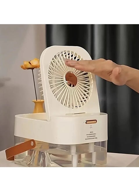 Cordless Portable Humidifier with Fan Top Fill Cool Mist Quiet Ultrasonic USB Air Humidifier For Large Room Easy To Clean