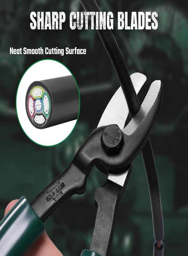 اس كي كي قواطع كابلات SK Tools USA مقاس 8 بوصات، قاطع أسلاك شديد التحمل، كماشة قطع كابلات بمقبض مبطن، مصنوعة من الفولاذ عالي الكربون، للألمنيوم والنحاس والأسلاك وكابلات الاتصالات - Image 5