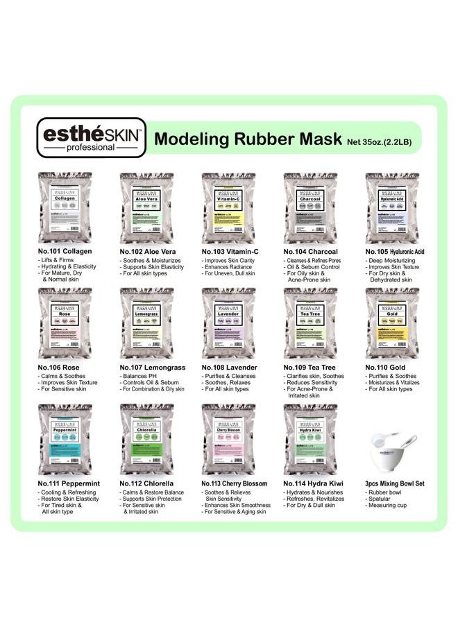 estheskin - No.109 Tea Tree Modeling Mask Powder for Professional Facial Treatment, 35 Oz. (1 pack) - Image 1