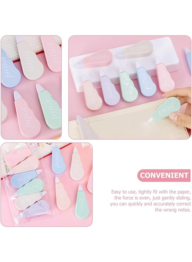 erorex 12Pcs Mini Corrective Tape Home Correction Tape School Supplies Children'S Corrective Tape Eraser Student Accessories Plastic Tape Dispenser Correction Tape  - Image 5