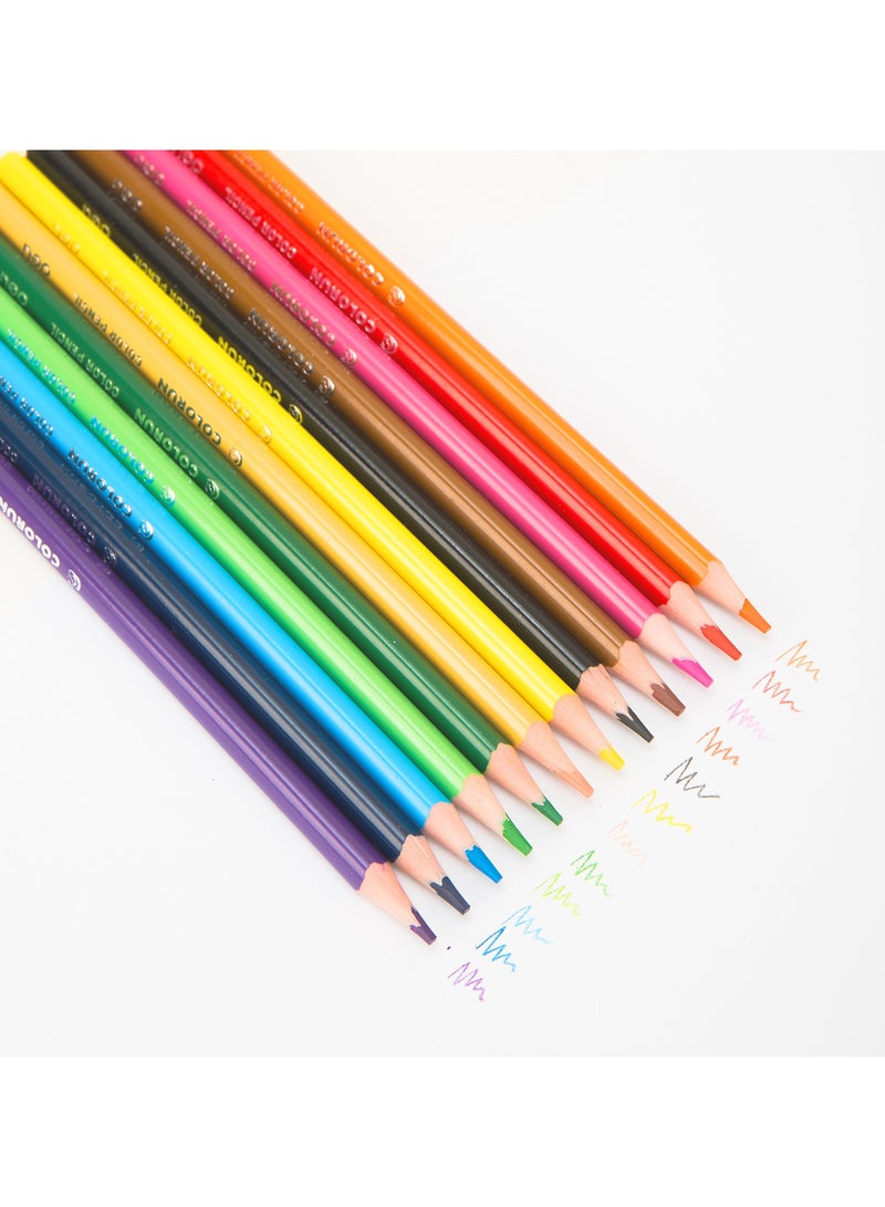 Deli EC00110 COLORUN PS Triangular Barrel Pre-Sharpened Colored Pencils, 18 Colors, 18PCS/Color Box, Eco-friendly, Ergonomic Grip - Image 3