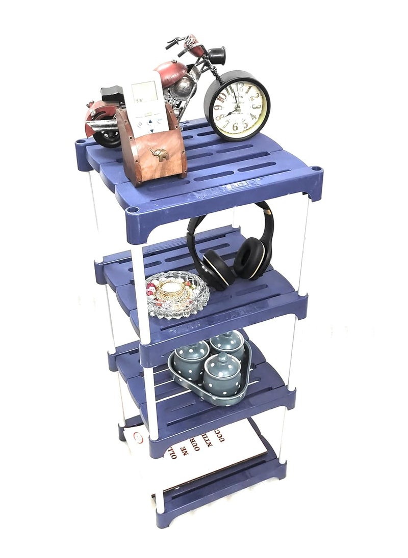 NOVATIC Novatic Beautiful Antique Metal Plastic Foldable Side TableEnd TablePlant StandStool Living Room Kids Play Furniture Table Square Shape for Living Room Bedroom Bedside Table  - Image 5