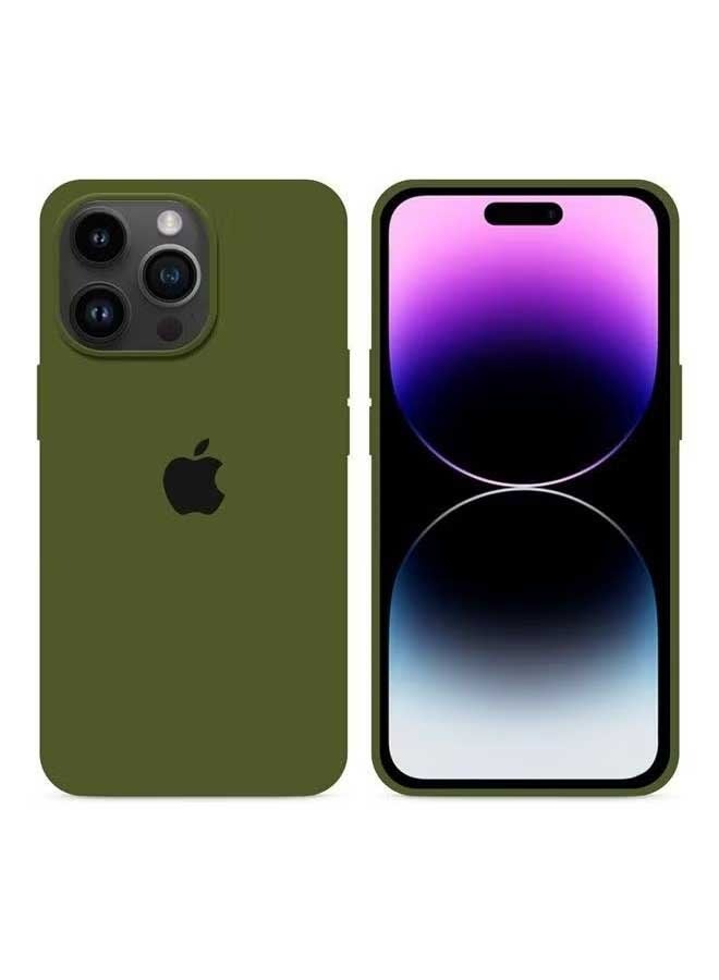 Ocean iPhone 15 Pro Mobile Case Cover, Soft Liquid Silicone Protection Anti-Scratch Shockproof Accessories Slim Protective Back Cover with Microfiber Lining, for iPhone 15 Pro Case (Forest Green) - Image 3
