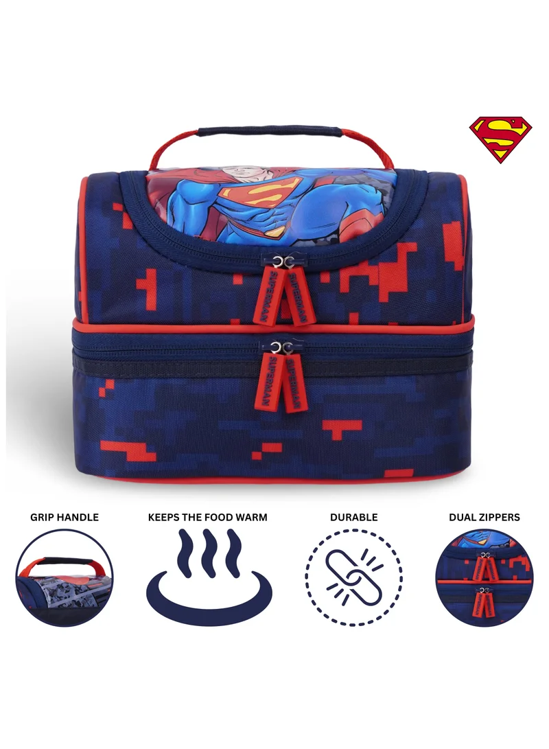 وارنر بروس Warner Bros. Superman Superpower Dual Compartment Lunch Bag
