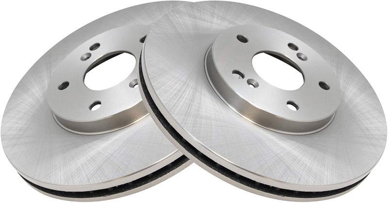 TRQ Front Brake Rotor Set Vented Compatible with 2001-2003 Acura CL 2001-2006 MDX 1999-2008 TL 2004-2014 TSX 2003-2012 Honda Accord 1999-2004 Odyssey 2003-2008 Pilot - Image 3