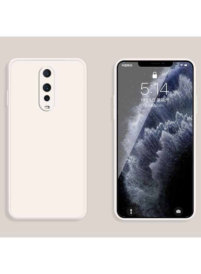 اس-توب جراب لهاتف OPPO R17 Pro بلون سادة من السيليكون السائل المقلد مع حافة مستقيمة وغطاء حماية كامل مقاوم للسقوط - Image 2