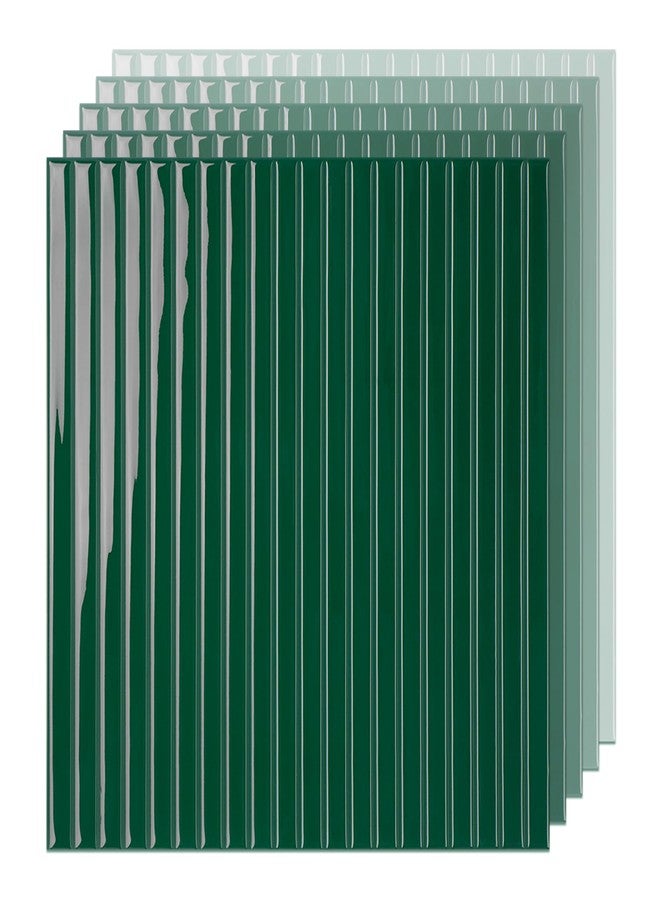 SELECT LIGHTING Select 5 Pack Peel and Stick Backsplash Tiles, Vinyl Self Adhesive Back Splash Stick OnTiles for Kitchen & Bathroom, Linear Design (12” x 12”) Wall Tiles, Hunter Green - Image 1