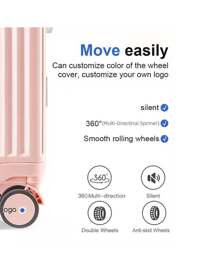 NKX Smart Carry-On Luggage with Built-In Cup & Phone Holder – 2‑Piece Set - Image 4