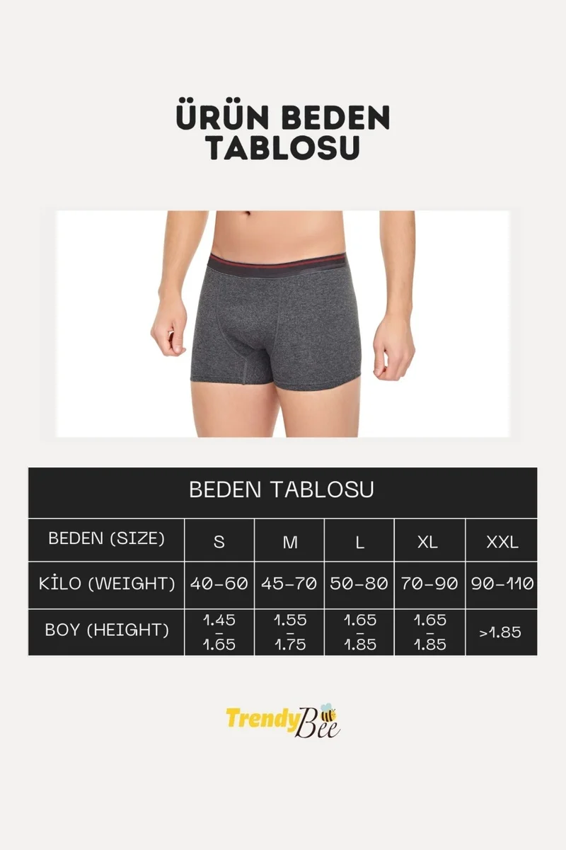 Cenko Men's 3 Pieces Lycra Slim Fit Thin Fabric Suitable for Daily Use Economic Boxer in Special Package