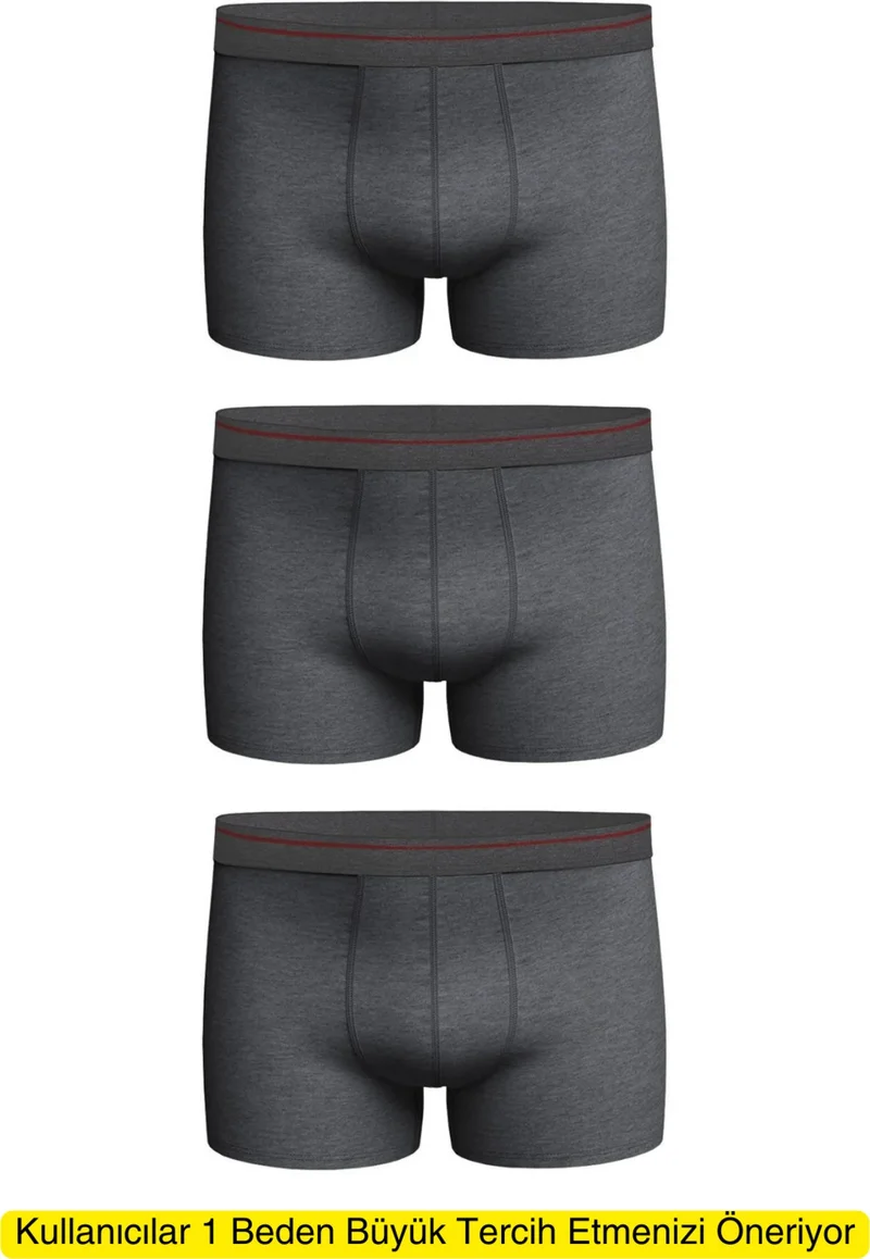 Cenko Men's 3 Pieces Lycra Slim Fit Thin Fabric Suitable for Daily Use Economic Boxer in Special Package