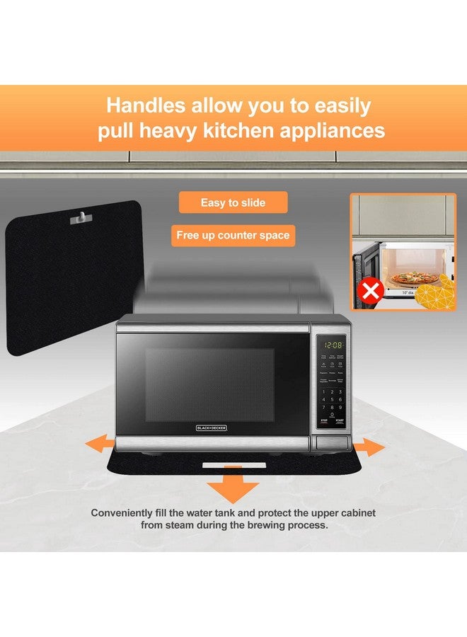 SIUDANGKA Heat Resistant Mat for Air Fryer with Sliding Function, 2 Pcs 15 * 18 in Heat Resistant Pad Caddy Countertop Protector Mat Compatible with Most XL Air Fryer Ninja Air Fryer Micro Wave Oven - Image 2