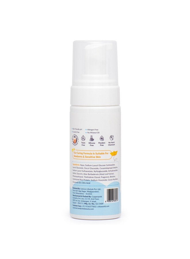 CITTA ’S Tender Foaming Baby Wash With Coconut & Aloe Vera | Soothe Dry Itchy Skin | Natural Baby Body Wash For Bath | Skin Friendly Ph | Dermatologically Tested | 0-10 Years | 150Ml - Image 2