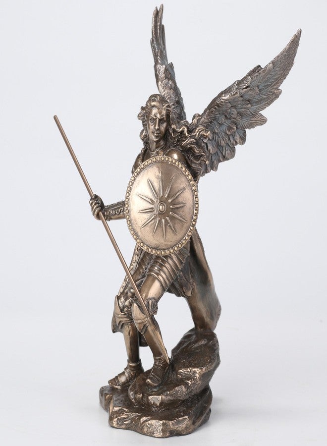 Unicorn Studio 9 1/2 Inch Archangel Raphael Cold Cast Resin Antique Bronze Finish Statue - Image 2
