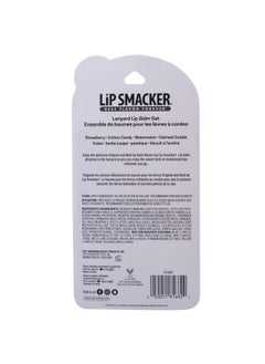 Lip Smacker Lip Smacker Flavored Lip Balm & Pink Lanyard Set | Strawberry, Cotton Candy, Watermelon, Oatmeal Cookie Flavors | For Kids | Stocking Stuffer | Christmas Gift | Set of 4  - Image 3