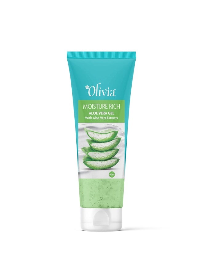 Olivia Moisture Rich Aloe Vera Gel with Aloe Vera Extracts | 60ml - Image 1