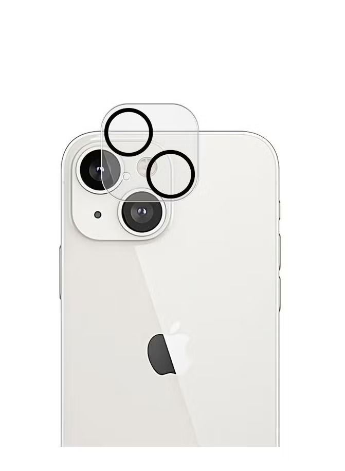 هوتو واقي عدسة الكاميرا عالي الدقة زجاج شفاف أسود محاط بدائرة لهاتف آيفون 14 بلس - Image 2