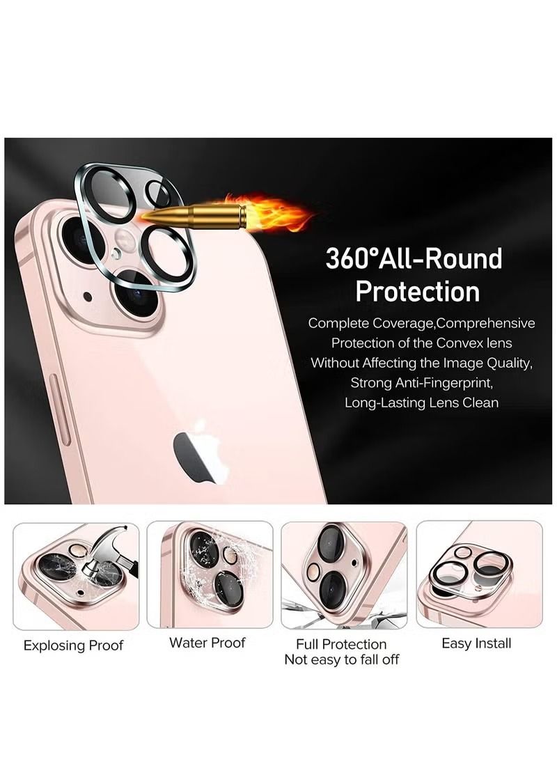 هوتو واقي عدسة الكاميرا عالي الدقة زجاج شفاف أسود محاط بدائرة لهاتف آيفون 14 بلس - Image 3