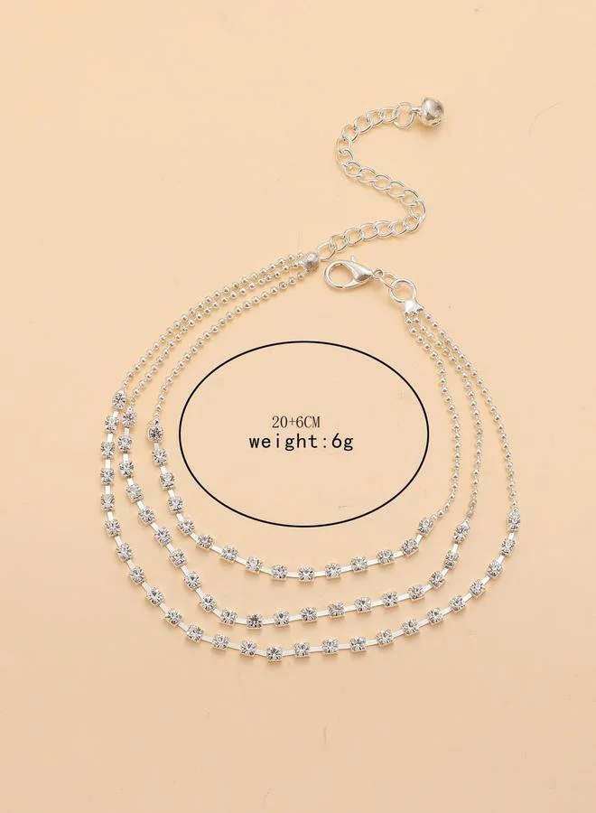Take Two  Layered Embellished Anklet for Women | Best Price UAE
