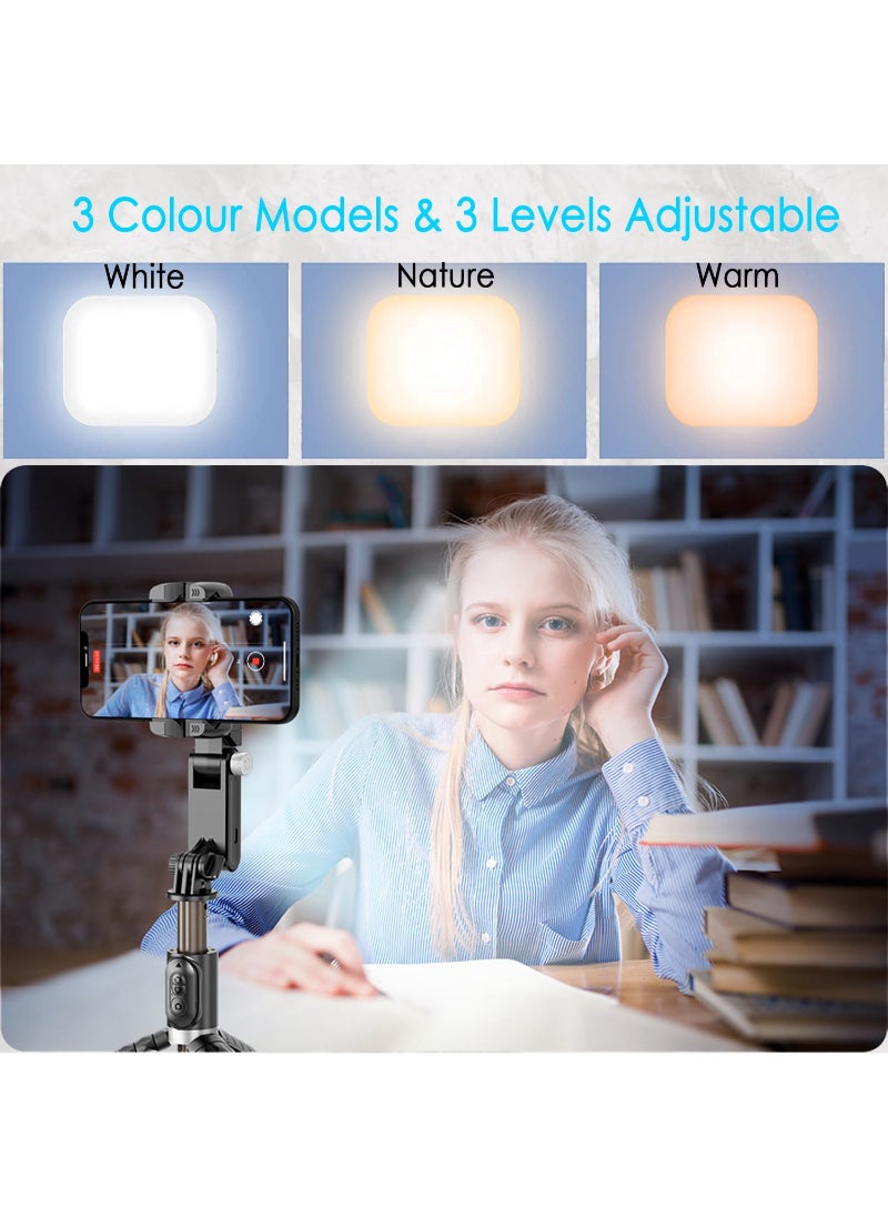 AROAQ - Selfie Stick Gimbal Stabilizer Light Weight Auto Balance 1-Axis Stabilizer For Smartphones With 360° Face Tracking Tiktok Vlog Youtuber Live Video Recording - Image 1