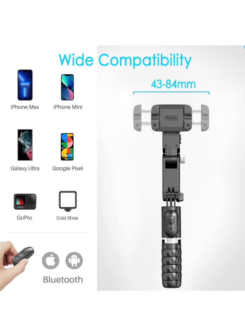 AROAQ - Selfie Stick Gimbal Stabilizer Light Weight Auto Balance 1-Axis Stabilizer For Smartphones With 360° Face Tracking Tiktok Vlog Youtuber Live Video Recording - Image 1