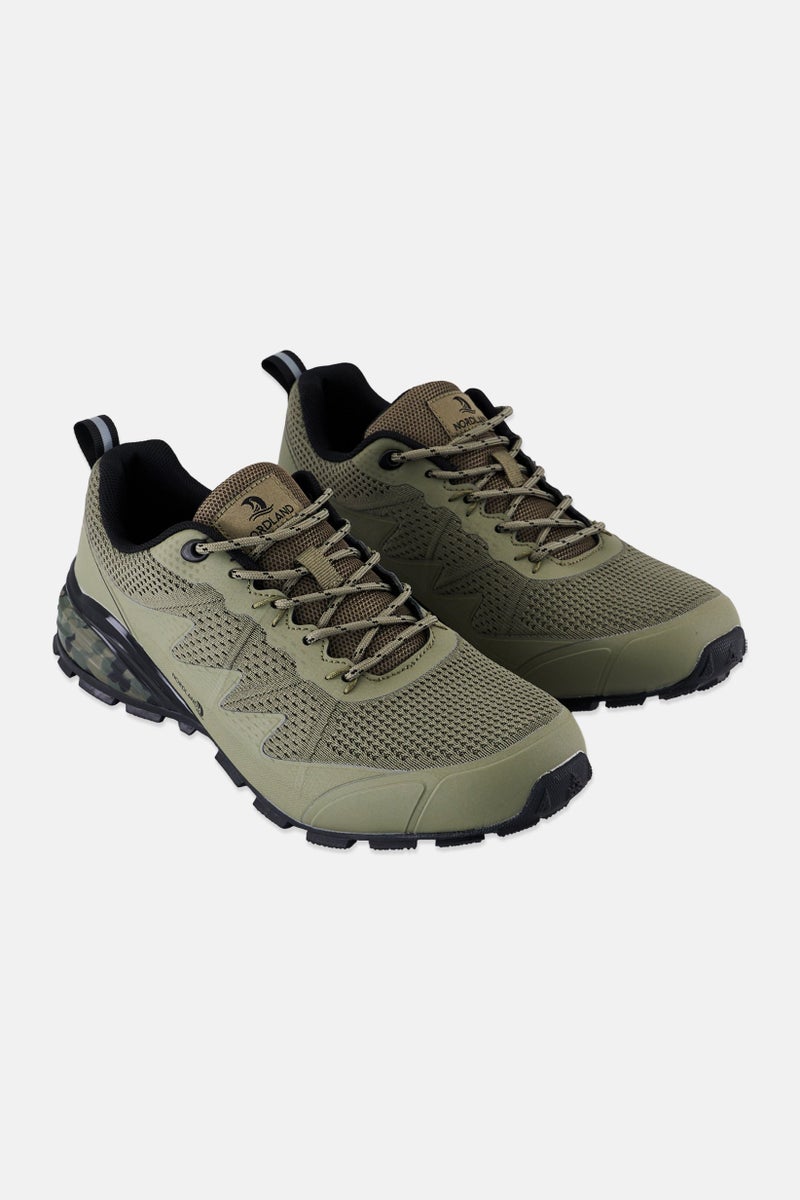 Nordland Men Lace Up Hiking Shoes, Olive - Image 1