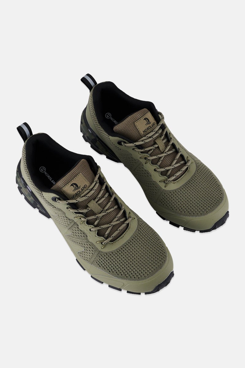 Nordland Men Lace Up Hiking Shoes, Olive - Image 4
