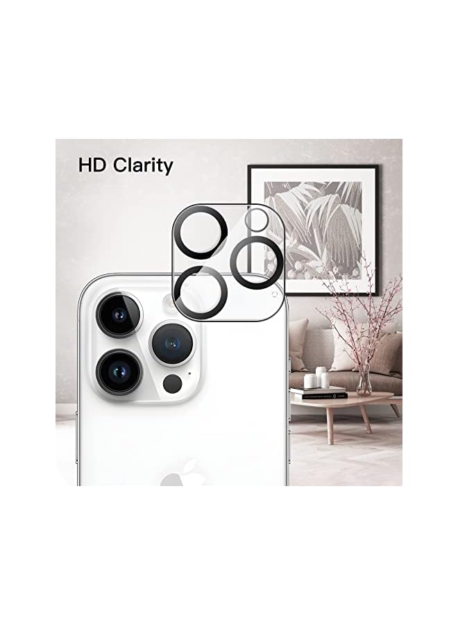 Jetech Full Coverage Screen Protector For Iphone 14 Pro 6.1-Inch With Camera Lens Protector, Tempered Glass Film, Hd Clear, 2-Pack Each - Image 3