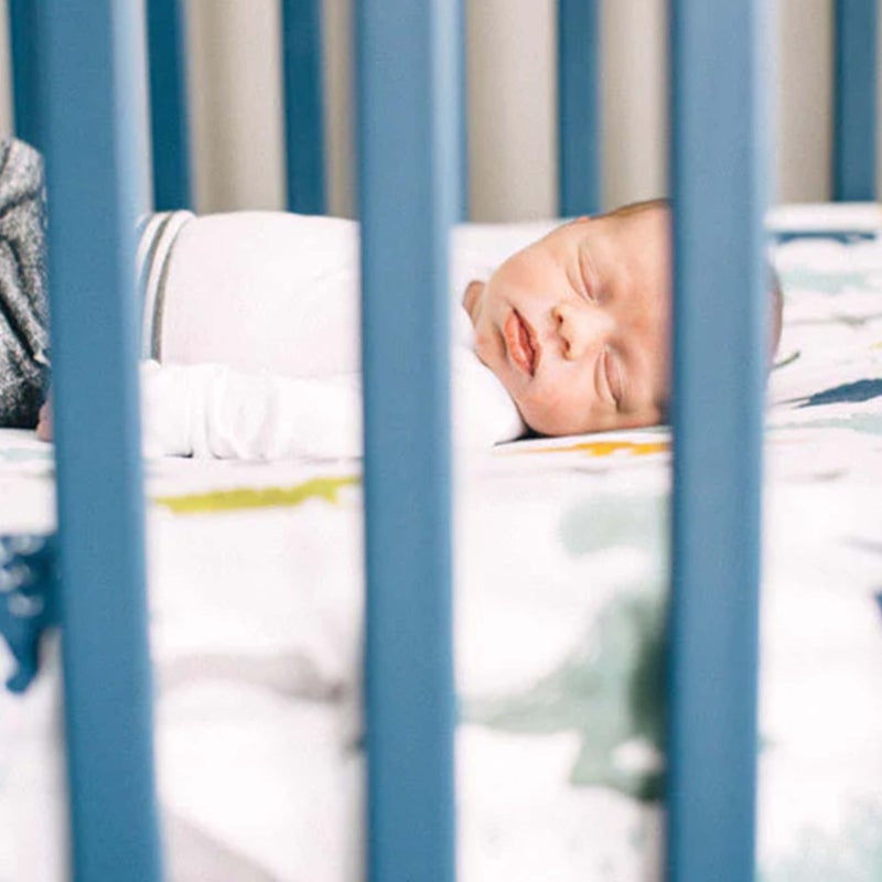 Little Unicorn Premium Crib Sheet | Breathable & Super-Soft Muslin Fabric (Dino Friends) - Image 4