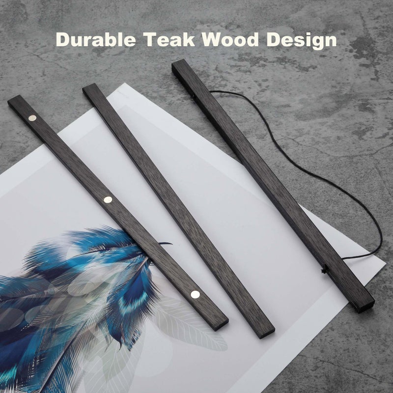 Falamon 2 Pack Magnetic Poster Hanger Frame 9x11 9x27 9x12 9x13 شماعات إطار ملصق المغناطيس لتعليق الملصقات يطبع الصور خفرات الخفرات والأعمال الفنية القماشية (أسود 9 "") - Image 2
