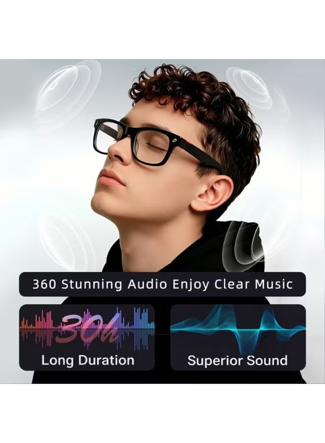 ELTRAZONE S2 Max AI Smart Glasses with HD Camera Real-Time Translation Bluetooth Audio Voice Assistant UV Protection Smart Wearable Glasses for Music Calls Video Recording - Image 4