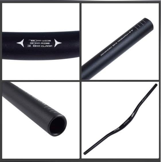 FASTPED Bicycle Handlebar 31.8mm, Aluminum Alloy MTB Handlebar Riser Bar for Mountain Bike 780MM (Handlebar Mountainle Bar Bicycle Cycling Flat Bar 780MM Anodized Handlebar (Black) - Image 5