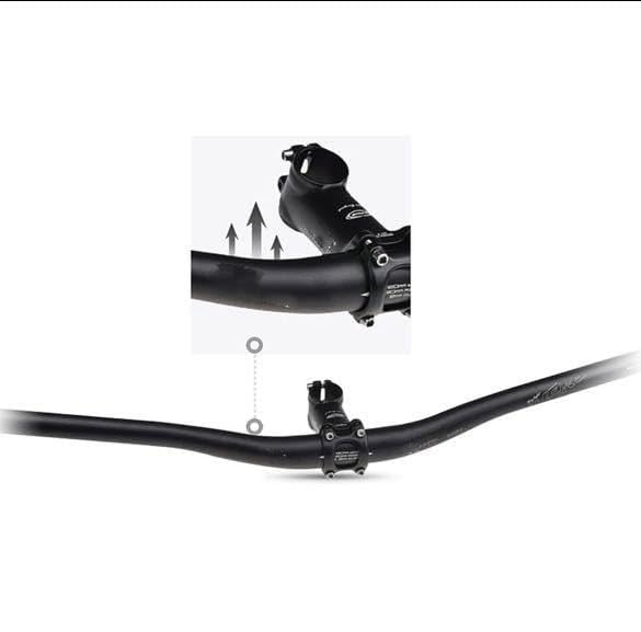 FASTPED Bicycle Handlebar 31.8mm, Aluminum Alloy MTB Handlebar Riser Bar for Mountain Bike 780MM (Handlebar Mountainle Bar Bicycle Cycling Flat Bar 780MM Anodized Handlebar (Black) - Image 2