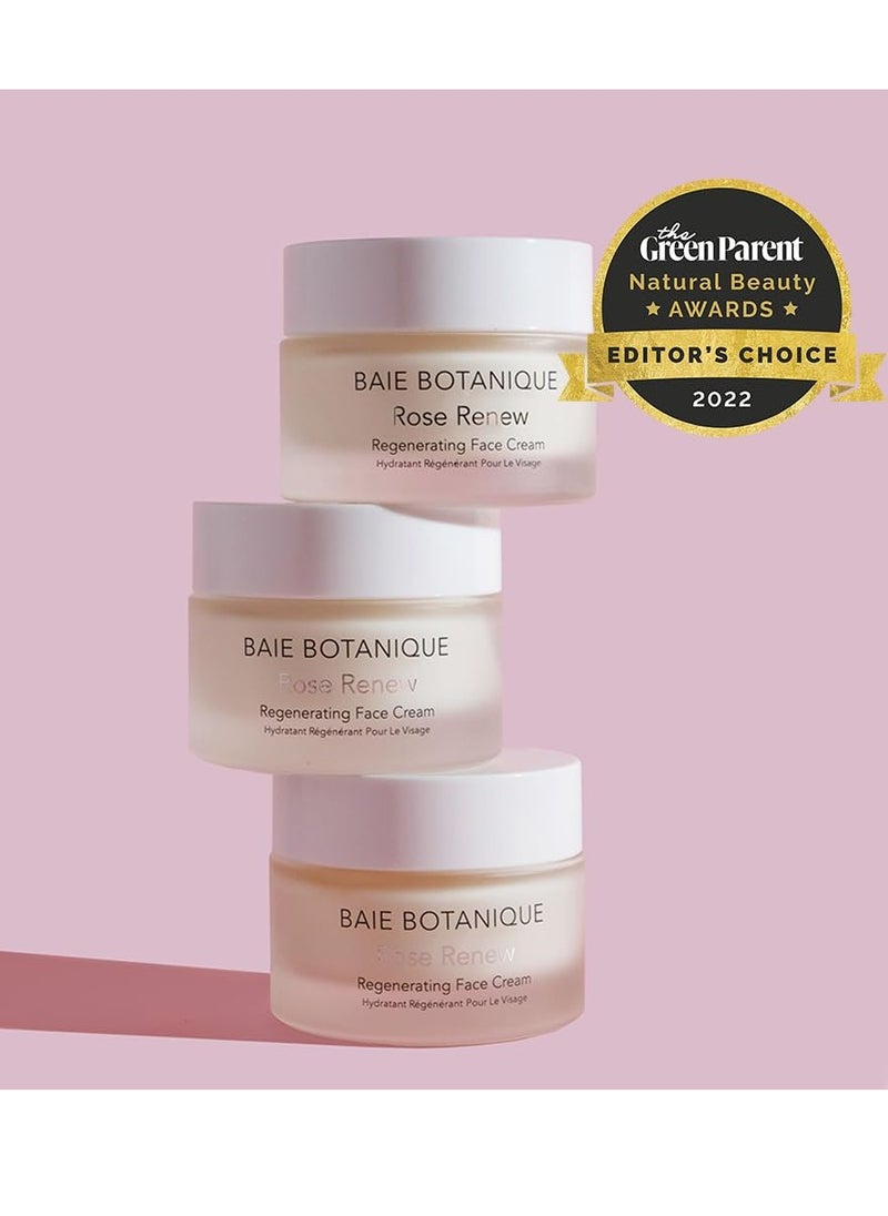 Baie Botanique - Baie Botanique - Hydrating Face Cream – Tightening Face Cream - Anti Aging Face Cream - Rose Water & Rosehip Oil – Lightweight Daily Moisturizer – 50ml - Image 1