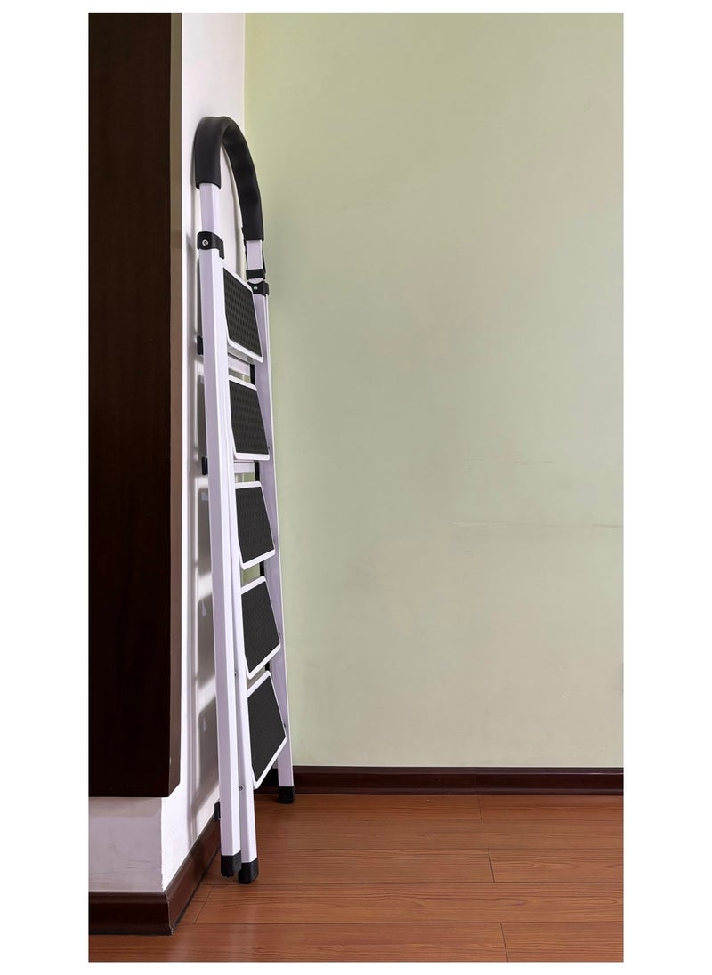 5 Steps Ladder，Foldable Ladder 5 Steps，Home Ladder 5 Step（White） - pzsku/Z74E9D26AFF2178224400Z/45/_/1713780355/5301bab2-6fc8-4188-8a68-ea44b362026e