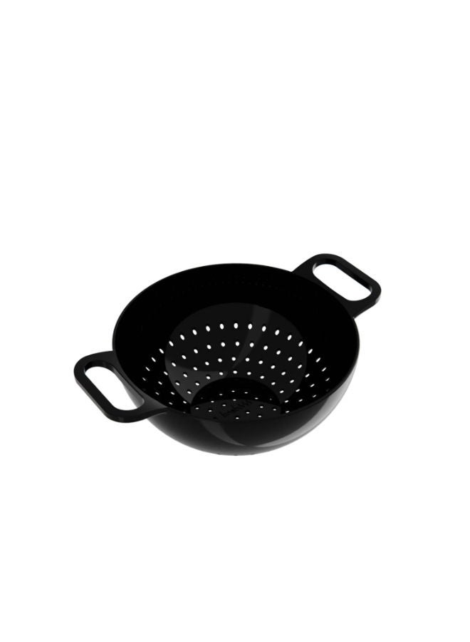 trebonn Melamine Colander With Glossy Finish -Black - Image 1