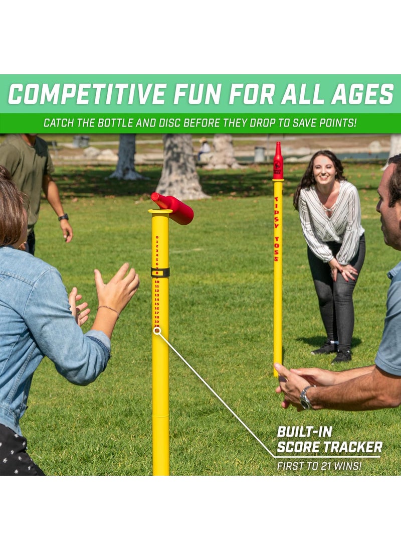 GoSports GoSports Tipsy Toss Game Set  Flying Disc Bottle Drop Yard Game  Choose Pro or Standard  - Image 3