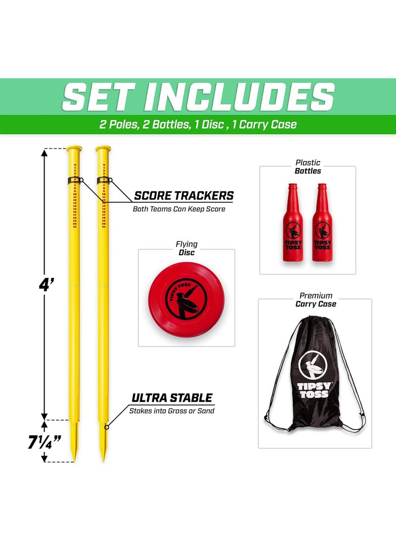 GoSports GoSports Tipsy Toss Game Set  Flying Disc Bottle Drop Yard Game  Choose Pro or Standard  - Image 4