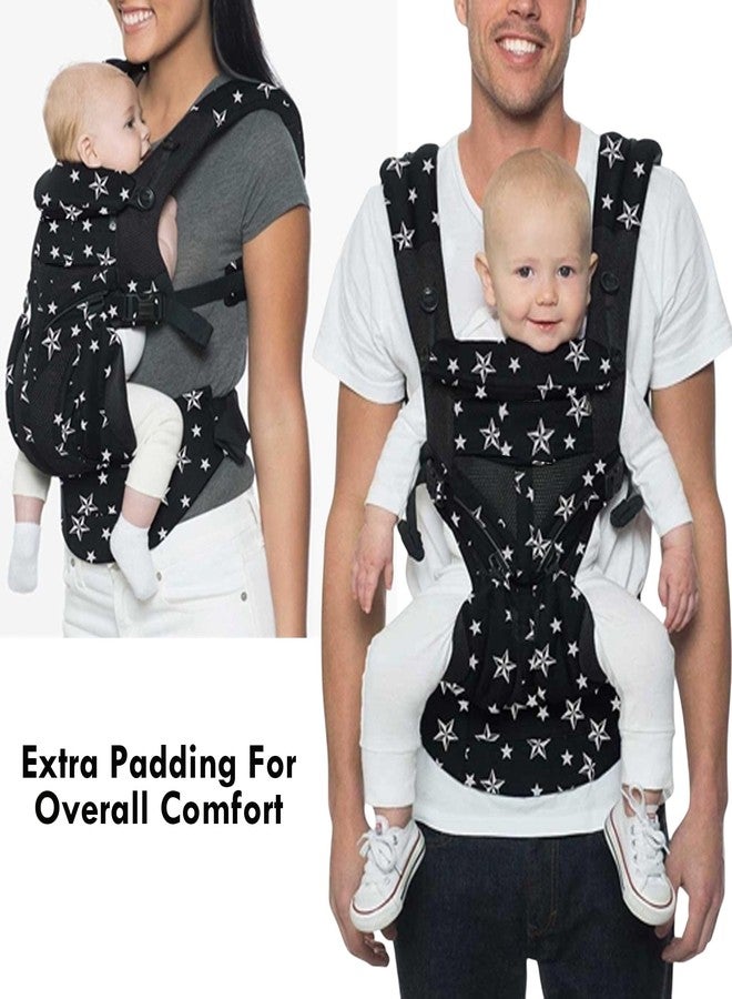Kradyl Kroft Adjustable Baby Carrier for 4 to 24 Months Baby with 4 Carry Positions | Handsfree Carrier | Waist & Back Support | Soft Padding and Buckle Support (Pink Hood) - Image 4