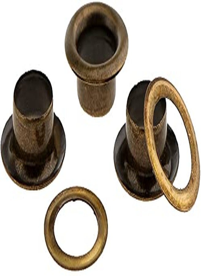 Nimida® Brass Eyelets/Grommets/Rivets with Washers for Leather Craft Scrapbooking DIY Crafts Bags Tarpaulin - Bronze Colour | Outer Size - 13mm (1/2 inch) Inner Size 8 mm | Pack of 50 - Image 3