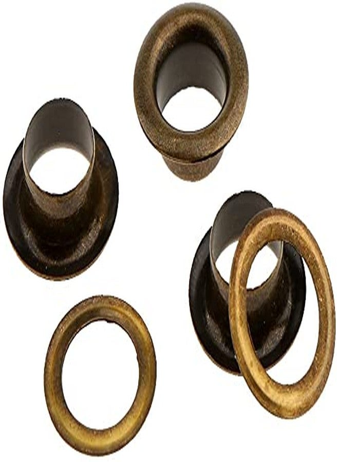 Nimida® Brass Eyelets/Grommets/Rivets with Washers for Leather Craft Scrapbooking DIY Crafts Bags Tarpaulin - Bronze Colour | Outer Size - 13mm (1/2 inch) Inner Size 8 mm | Pack of 50 - Image 4