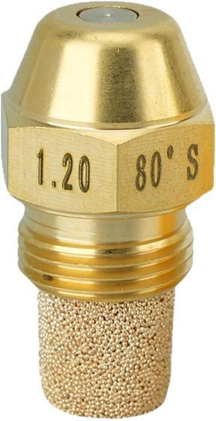 Replacement Brass Oil Burner Nozzle,80 Degree Solid Spray,Multiple GPH Sizes. - Image 1
