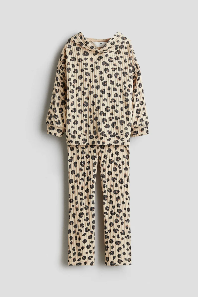 H&M 2-piece brushed rib-knit set